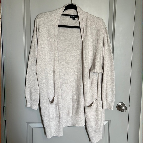 Express nude draped cardigan size small - Picture 1 of 4